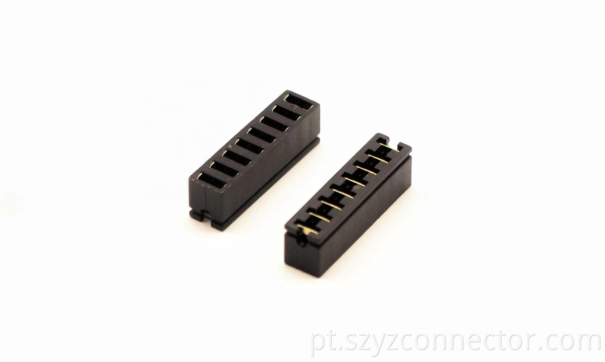 Mini jumper de passo de 2,54 mm ABERTO H6,0 mm Bronze meio dourado 1 * 8P 2.54mm Pitch Mini Jumper OPEN H6.0mm Bronze Half-gold 1*8P